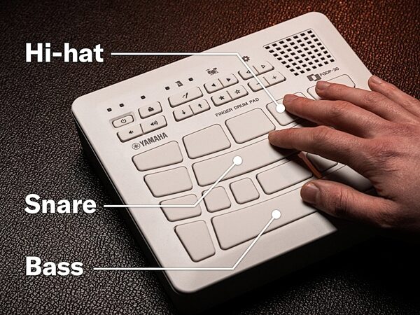 open zoom image for Yamaha FGDP-30 Finger Drum Pad Drum Machine, New, Action Position Back