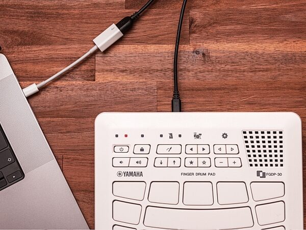open zoom image for Yamaha FGDP-30 Finger Drum Pad Drum Machine, New, Action Position Back