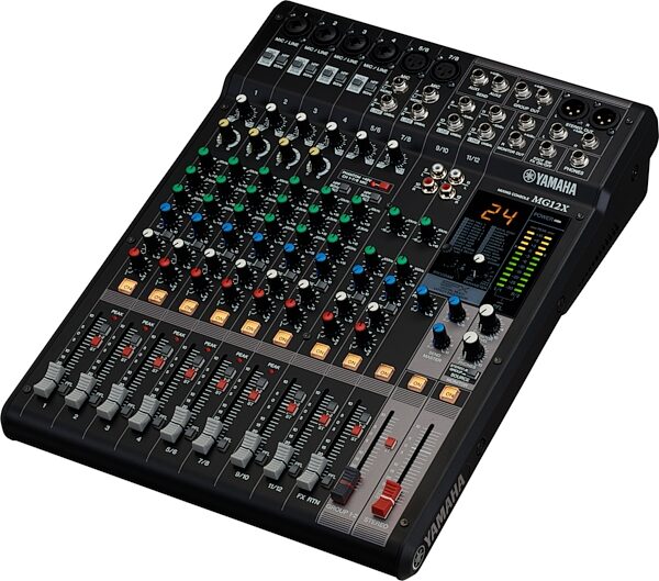 open zoom image for Yamaha MG12X CV 12-Channel Stereo Mixer with Effects, New, Action Position Back