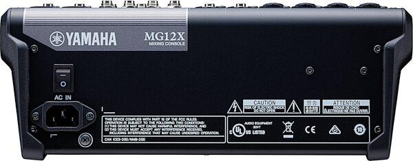 open zoom image for Yamaha MG12X CV 12-Channel Stereo Mixer with Effects, New, Action Position Back