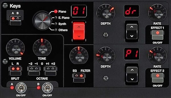 open zoom image for Yamaha YC61 Stage Keyboard, 61-Key, Black, Keyboards Control Panel