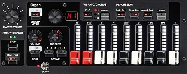open zoom image for Yamaha YC61 Stage Keyboard, 61-Key, Black, Organ Control Panel