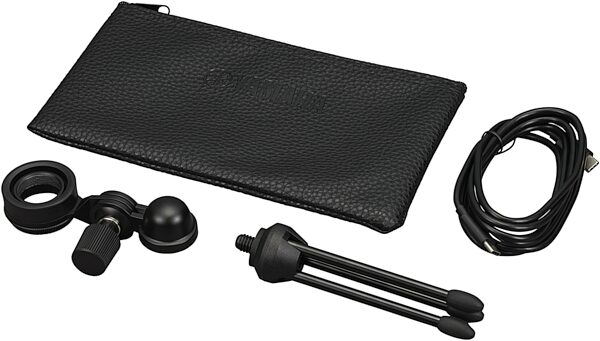 open zoom image for Yamaha YCM01U USB Condenser Microphone, Black, Action Position Back