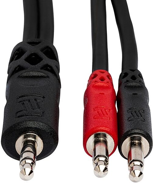 open zoom image for Hosa YMM-152 Stereo Breakout Cable, 3.5 mm TRS to Dual 3.5 mm TS, New, Action Position Back