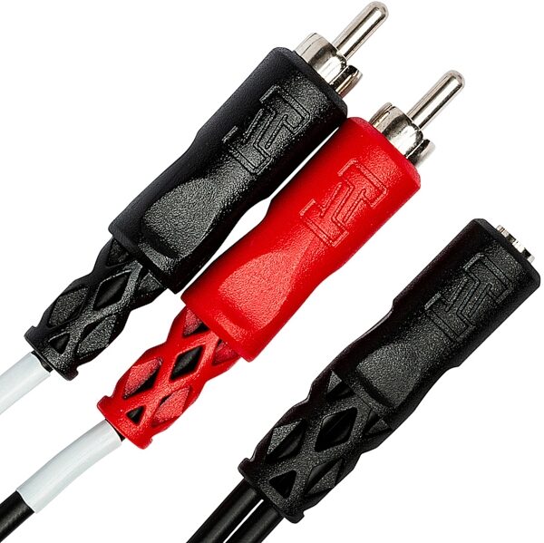 open zoom image for Hosa YMR-197 1/8" TRS Female to Dual RCA Stereo Breakout Cable, New, Action Position Back