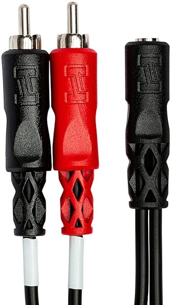 open zoom image for Hosa YMR-197 1/8" TRS Female to Dual RCA Stereo Breakout Cable, New, Action Position Back