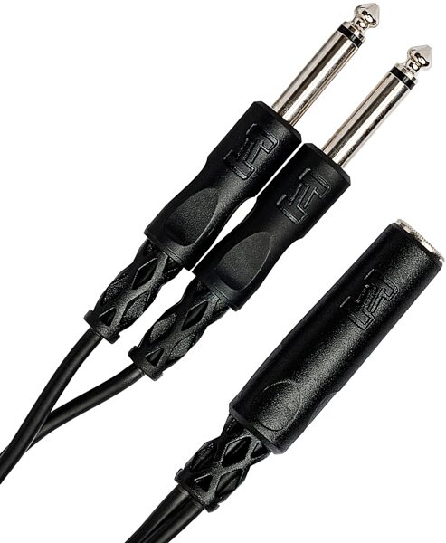 open zoom image for Hosa YPP-106 1/4" TS Female to Dual 1/4" TS Y Adapter Cable, New, Action Position Back