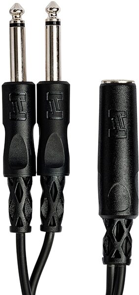 open zoom image for Hosa YPP-106 1/4" TS Female to Dual 1/4" TS Y Adapter Cable, New, Action Position Back
