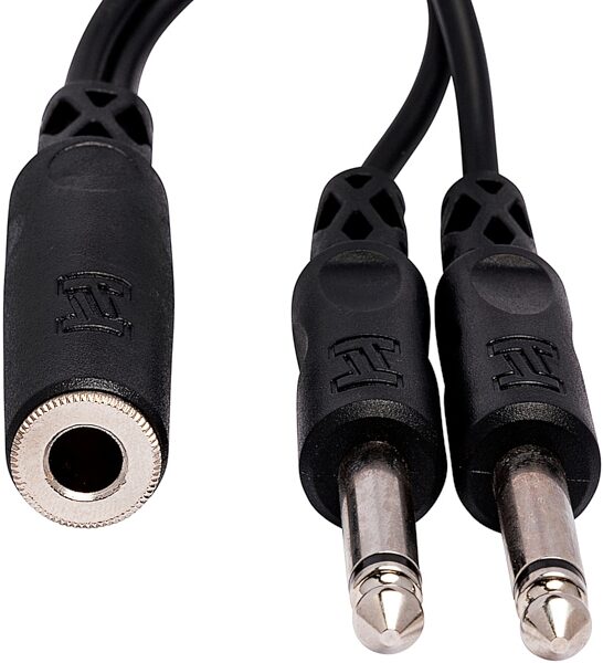 open zoom image for Hosa YPP-106 1/4" TS Female to Dual 1/4" TS Y Adapter Cable, New, Action Position Back