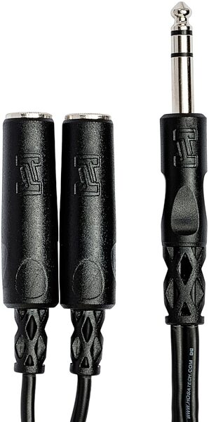 open zoom image for Hosa YPP-118 Single 1/4" TRS To Dual 1/4" TRS Female Y-Cable, New, Connector