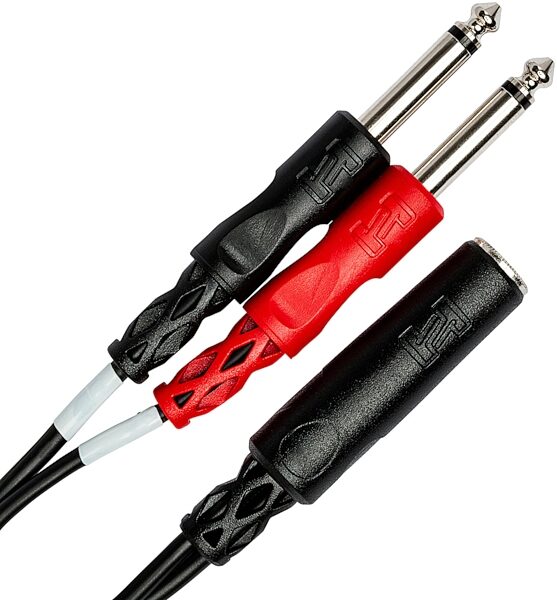 open zoom image for Hosa YPP-136 Single Stereo 1/4" TRS Female to Dual Mono 1/4" TS Y Breakout Cable, New, Action Position Back