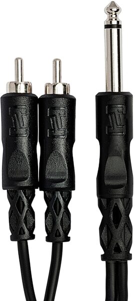 open zoom image for Hosa YPR-124 Y-Cable, 1/4" TS to Dual RCA, New, Action Position Back