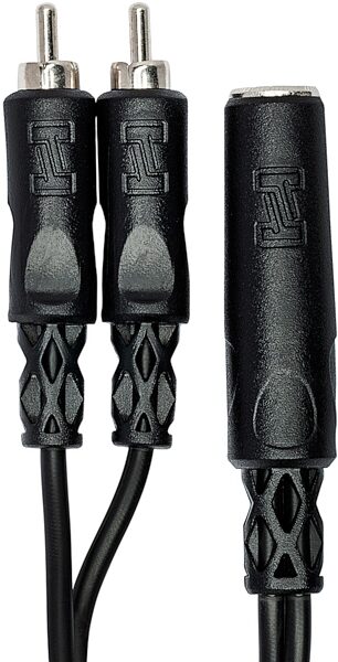 open zoom image for Hosa YPR-131 Female TS 1/4" to Dual RCA Y-Cable, New, Action Position Back