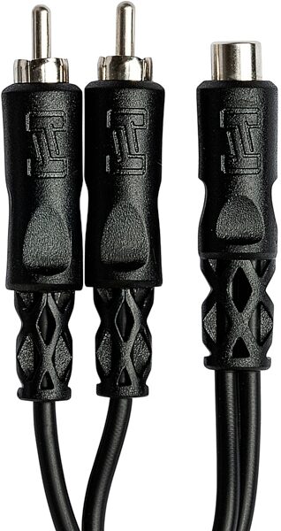 open zoom image for Hosa YRA-105 Female RCA to Dual Male RCA Y-Cable, New, Action Position Back