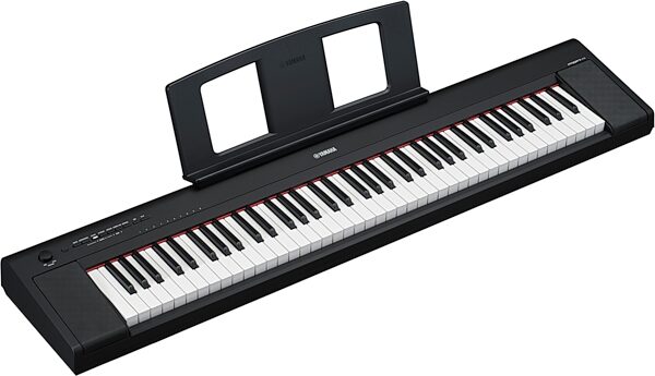 open zoom image for Yamaha NP-35 Piaggero Portable Digital Piano, 76-Key, Black, Action Position Back