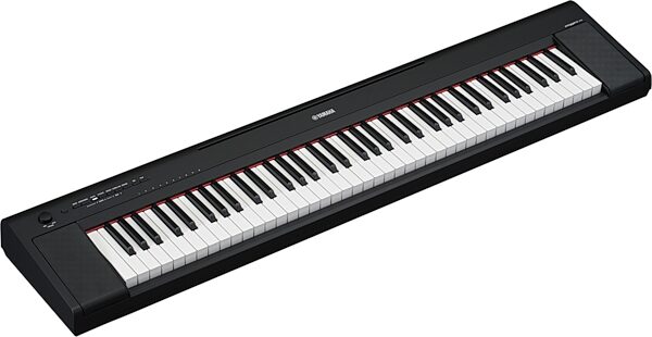 open zoom image for Yamaha NP-35 Piaggero Portable Digital Piano, 76-Key, Black, Action Position Back