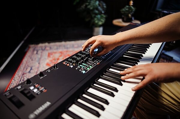 open zoom image for Yamaha MODX M8 Keyboard Synthesizer, 88-Key, New, Action Position Back