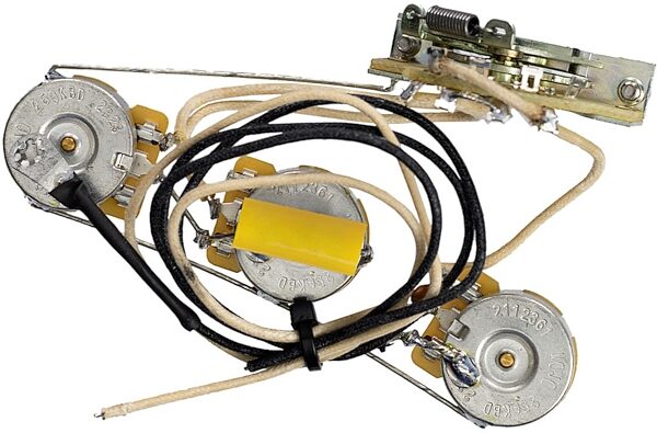 open zoom image for Mojotone Pre-Wired 5-Way Stratocaster Wiring Harness, New, Action Position Back