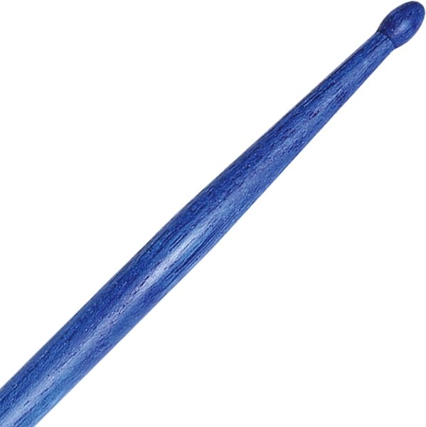 open zoom image for Zildjian 5A Wood Drumsticks, Blue, Action Position Back