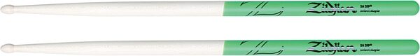 open zoom image for Zildjian Dip Series Drumsticks, Pair, Green, Maple, 5A, Action Position Back