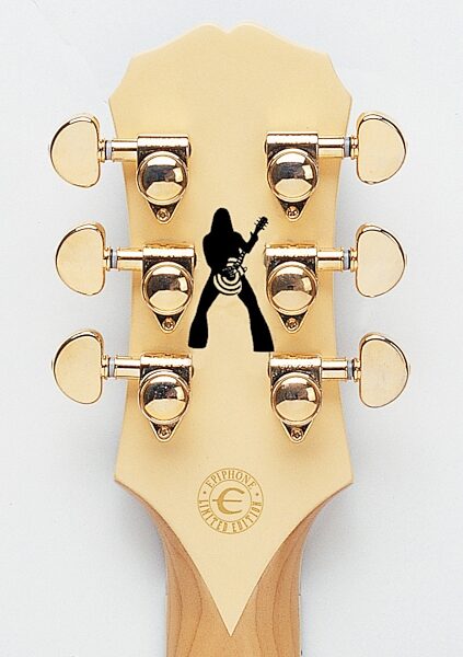 open zoom image for Epiphone Zakk Wylde Les Paul Custom Electric Guitar, Headstock Rear