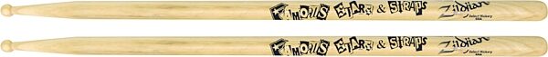 open zoom image for Zildjian Travis Barker Famous Stars & Straps Model Drumsticks, New, Action Position Back