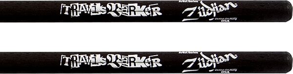 open zoom image for Zildjian Travis Barker Signature Drumsticks, Black, Action Position Back