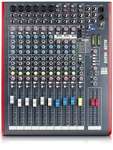 open zoom image for Allen and Heath ZED-12FX 12-Channel Mixer with USB Interface, New, Main