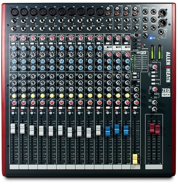 open zoom image for Allen and Heath ZED-16FX 16-Channel Mixer with USB Interface, New, Main