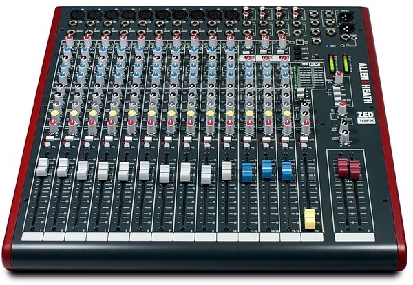 open zoom image for Allen and Heath ZED-16FX 16-Channel Mixer with USB Interface, New, Front