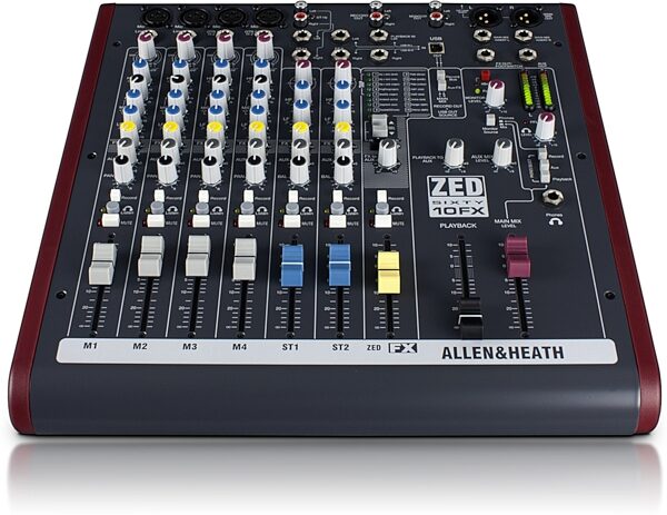 open zoom image for Allen and Heath ZED SIXTY-10FX Compact USB Mixer, 10-Channel, New, Action Position Back