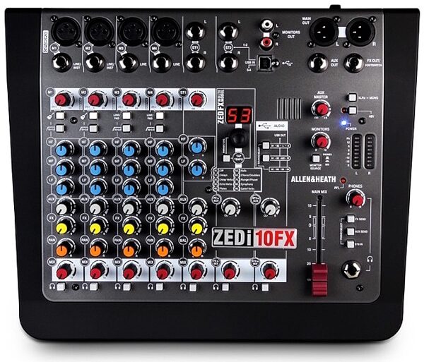 open zoom image for Allen and Heath ZEDi-10FX Compact USB Mixer, 8-Channel, New, Main
