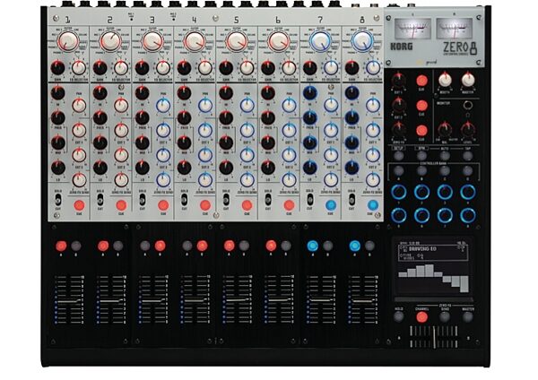 open zoom image for Korg Zero8 8-Channel DJ Mixer Firewire Controller, Top