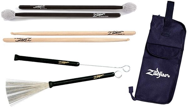 open zoom image for Zildjian Super 7A Drumstick Package, Pack 2