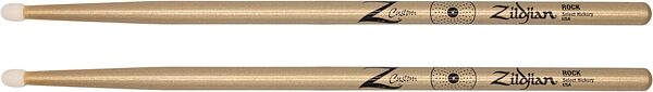 open zoom image for Zildjian Z Custom Limited Edition Drumsticks, Pair, Gold Chroma, Nylon Tip, Rock, Action Position Back