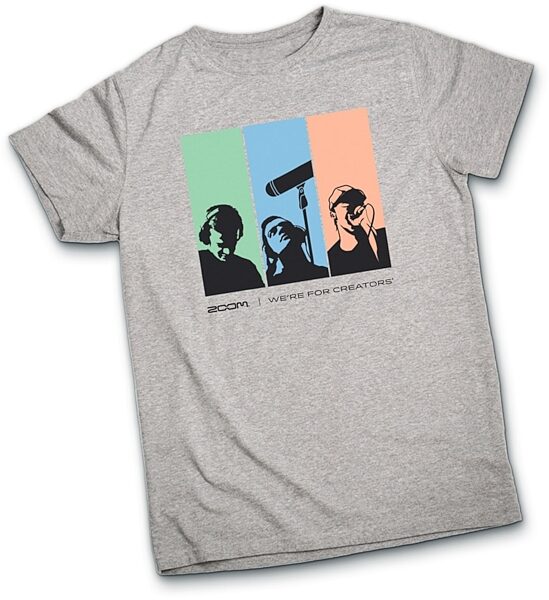 open zoom image for Zoom Gray T-Shirt, XS, view