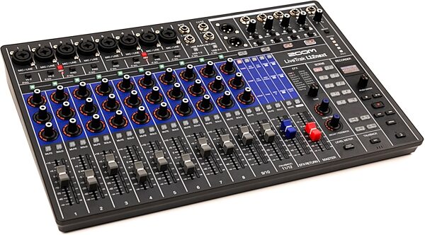 open zoom image for Zoom LiveTrak L12next Digital Mixer and Multi-Track Recorder, 12-Channel, New, Action Position Back