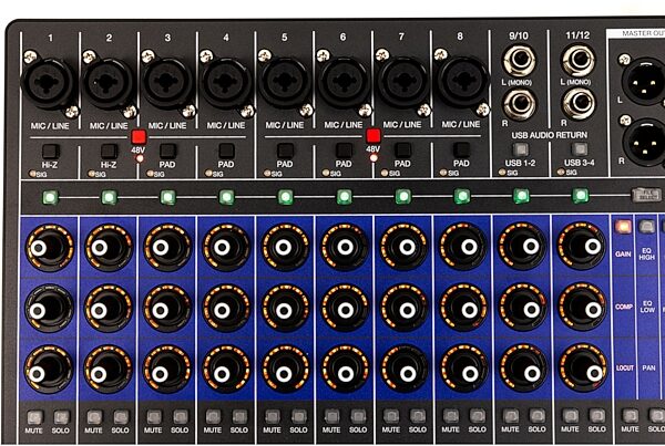 open zoom image for Zoom LiveTrak L12next Digital Mixer and Multi-Track Recorder, 12-Channel, New, Action Position Back