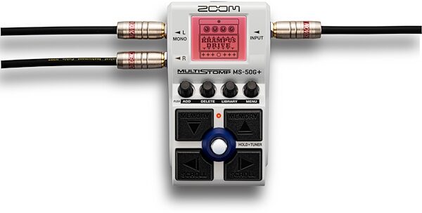 open zoom image for Zoom MS-50G+ MultiStomp Guitar Pedal, New, Action Position Back
