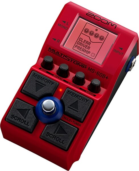 open zoom image for Zoom MS-60B+ MultiStomp Bass Multi-Effects Pedal, New, Action Position Back
