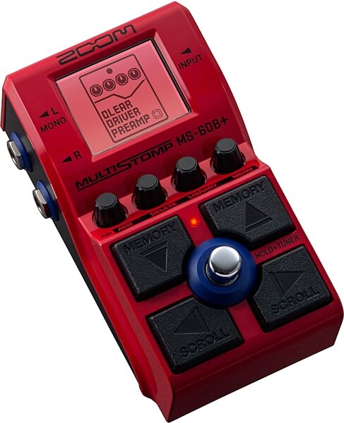 open zoom image for Zoom MS-60B+ MultiStomp Bass Multi-Effects Pedal, New, Action Position Back