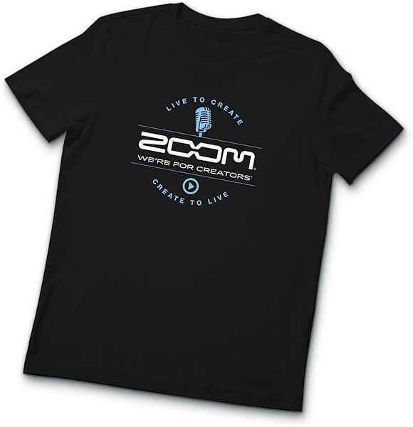 open zoom image for Zoom Black T-Shirt, XS, Action Position Back