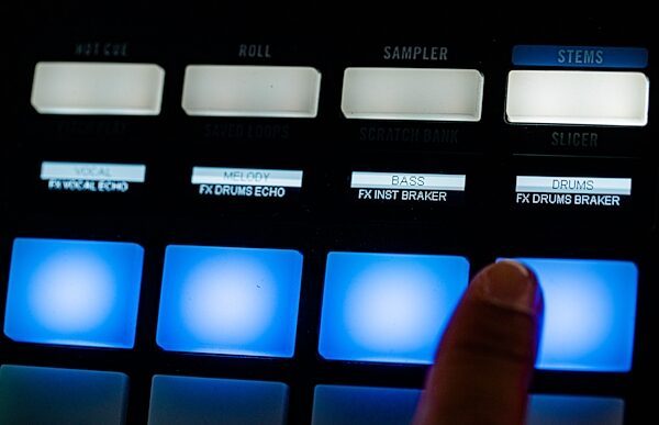 open zoom image for Rane Four Professional DJ Controller, New, Action Position Back