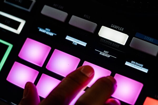 open zoom image for Rane Four Professional DJ Controller, New, Action Position Back