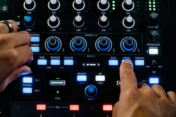 open zoom image for Rane Four Professional DJ Controller, New, Action Position Back