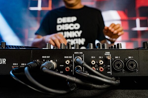 open zoom image for Rane Four Professional DJ Controller, New, Action Position Back