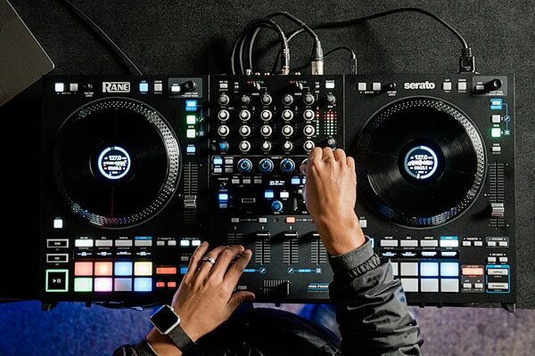 open zoom image for Rane Four Professional DJ Controller, New, Action Position Back