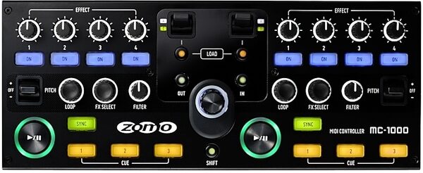 open zoom image for Zomo MC-1000 USB MIDI DJ Controller, Top