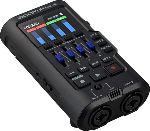 open zoom image for Zoom R4 Handheld Digital MultiTrak Audio Recorder, New, Action Position Back