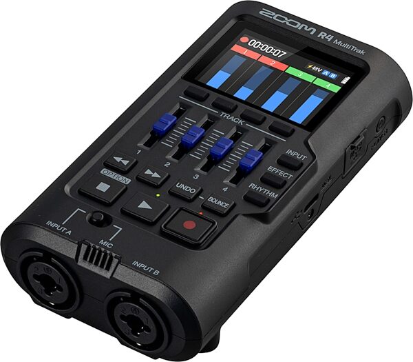 open zoom image for Zoom R4 Handheld Digital MultiTrak Audio Recorder, New, Action Position Back